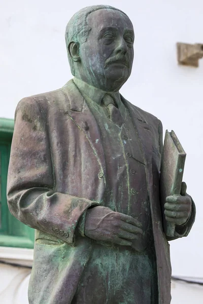 Blas Cabrera y Felipe Statue in Lanzarote — Stock Photo, Image