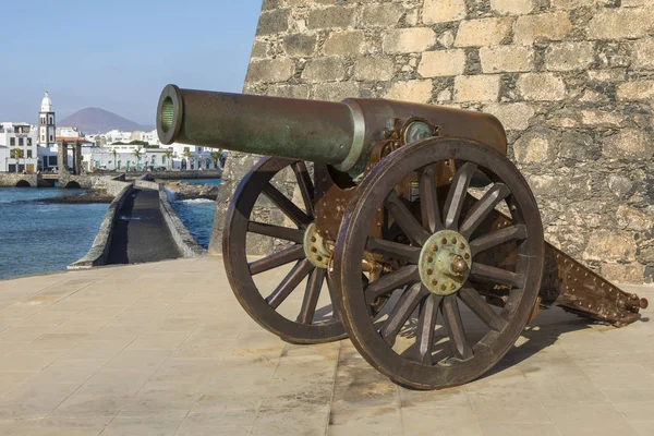 Cannone al Castello de San Gabriel ad Arrecife — Foto Stock