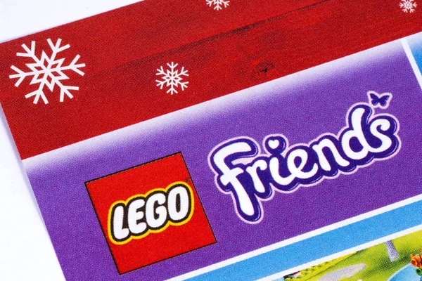 LEGO Friends Logo in een catalogus — Stockfoto