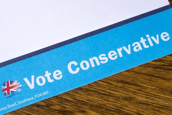 Abstimmung konservativ — Stockfoto