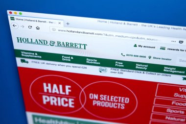 Holland ve Barrett Web sitesi