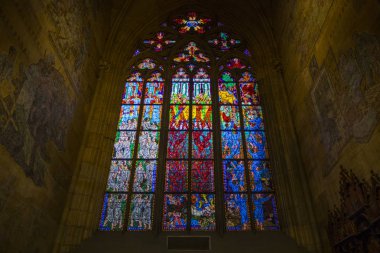 St. Vitus Katedrali Prag vitray pencere
