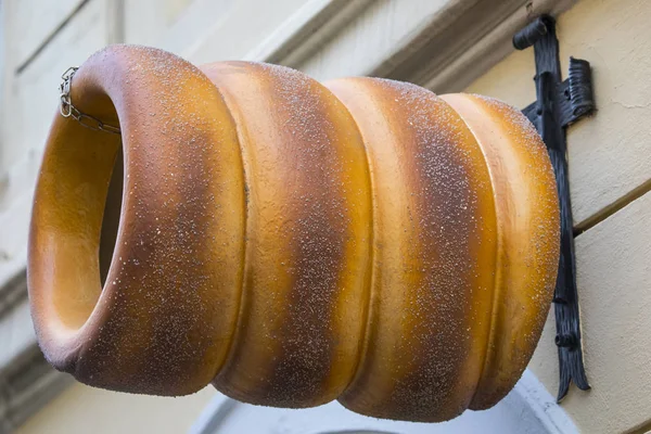 Pastel de Chimenea Trdelnik en Praga — Foto de Stock