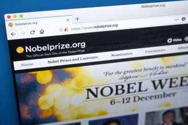Nobel Ödülü Web sitesi