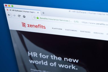 Zenefits şirket web sitesi