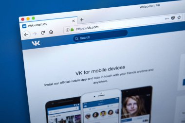 Vkontakte sosyal ağ web sitesi
