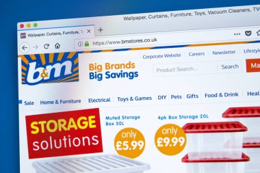 B ve M pazarlık mağaza Web sitesi