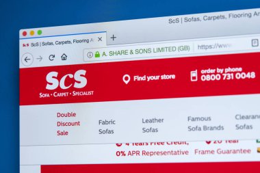 SCS perakendeci Web sitesi