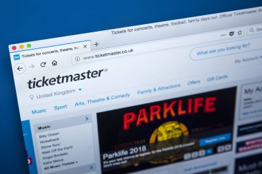 Ticketmaster Web sitesi