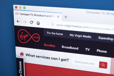 Virgin Media Web sitesi