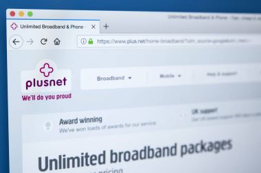 PlusNet Web sitesi