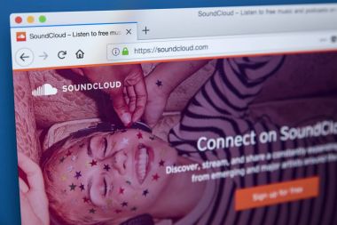 SoundCloud Web sitesi