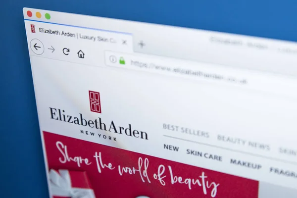 Elizabeth Arden Sitio web — Foto de Stock