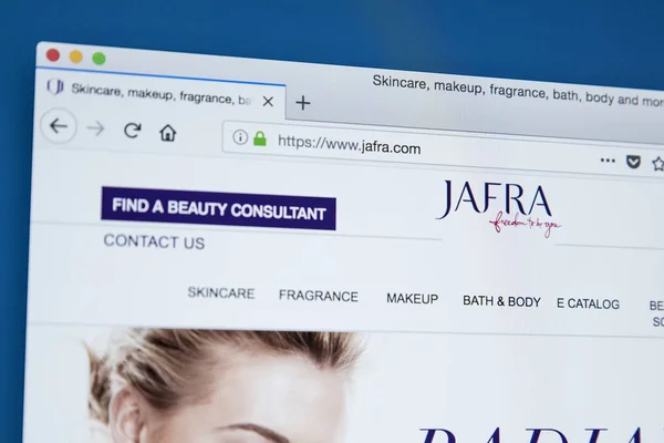 JAFRA Cosmetics Sitio web — Foto de Stock