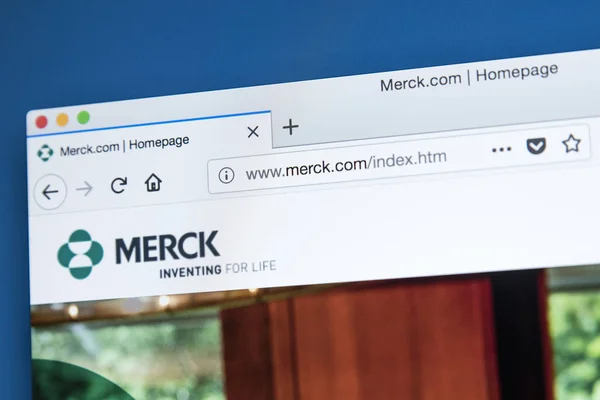 Merck & Co. Website — Stock Photo, Image