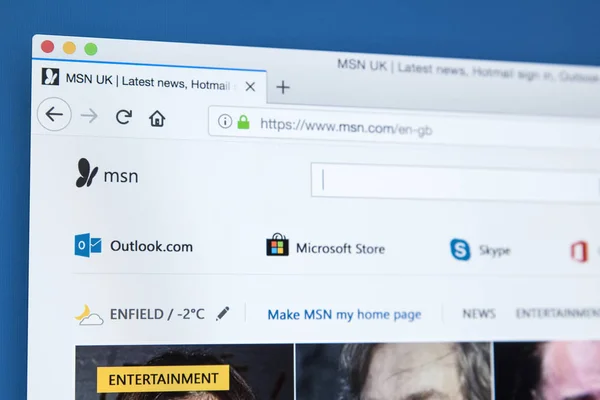 Msn の web サイト — ストック写真