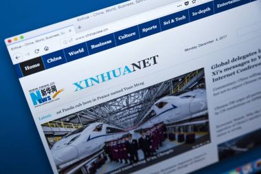 Xinhua haber ajansı sitesi