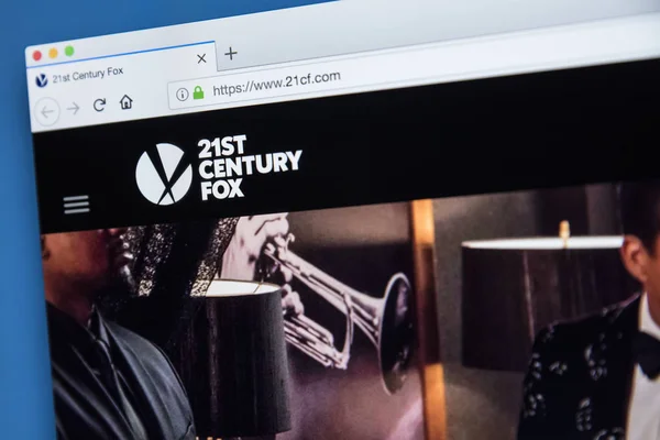21st Century Fox Sitio web — Foto de Stock