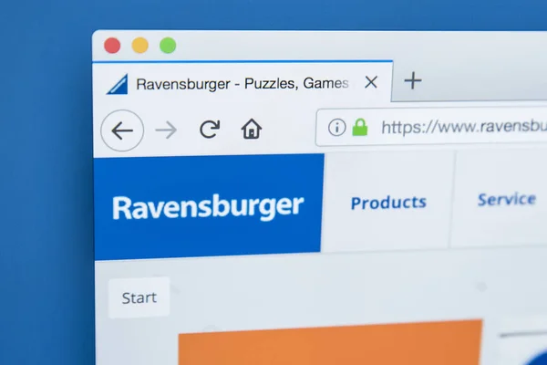 Ravensburger Company Website — Stock Photo, Image