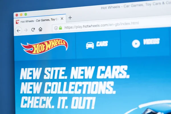 Sitio web de Hot Wheels — Foto de Stock