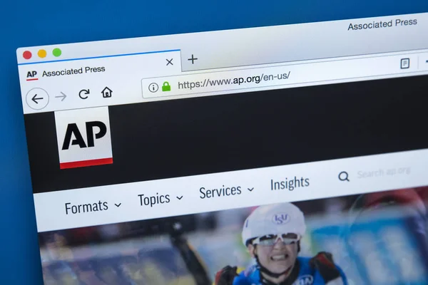 Associated Press Website — Stock Photo, Image