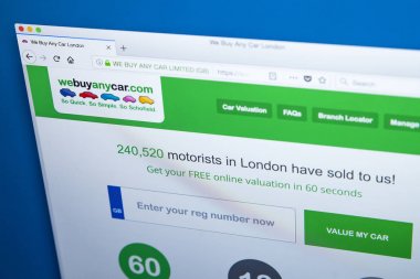 Webuyanycar Web sitesi