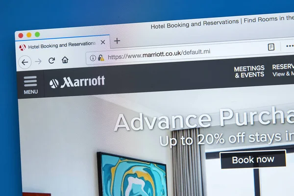Offizielle Website von marriott — Stockfoto