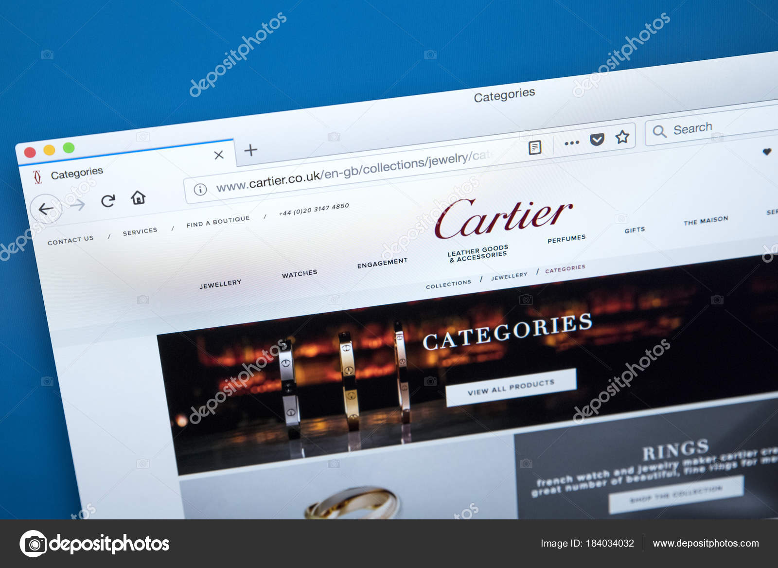 Cartier Website – Stock Editorial Photo 
