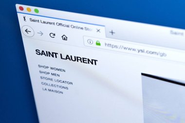 Yves Saint Laurent Web sitesi