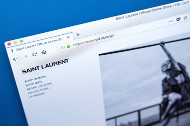 Yves Saint Laurent Web sitesi