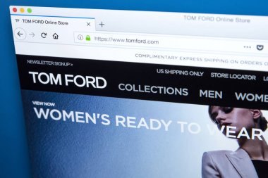 Tom Ford Web sitesi