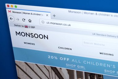 Muson giyim zinciri Web sitesi