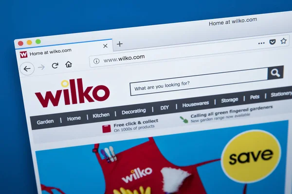 Wilko perakendeci Web sitesi — Stok fotoğraf