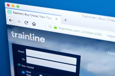 Trainline Web sitesi