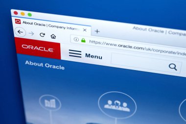 Oracle Corporation Web sitesi