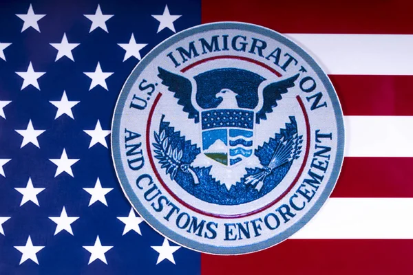Amerikai Bevándorlási és vámügyi végrehajtási — Stock Fotó