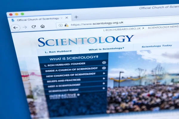 Scientology Oficjalna strona internetowa — Zdjęcie stockowe