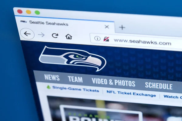 Website der Seahawks — Stockfoto