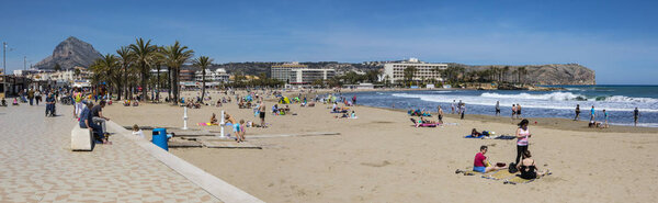 Arenal Beach in Javea Spain