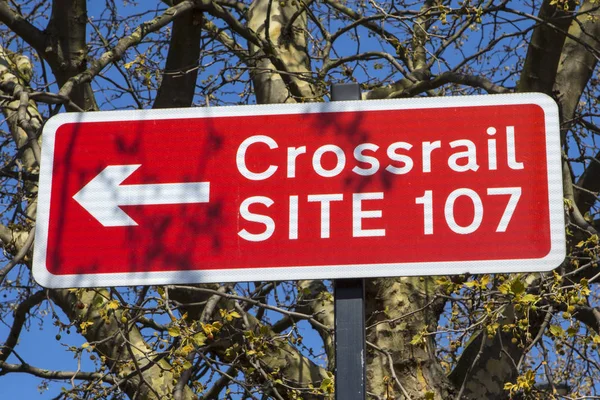 Crossrail plats i London — Stockfoto