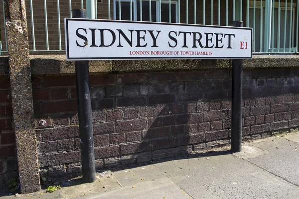 Sidney Street a Londra — Foto Stock