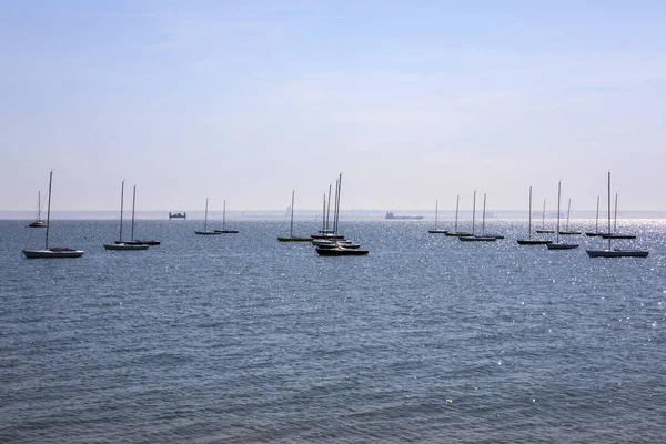 Barcos en Thorpe Bay en Essex — Foto de Stock