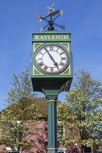 Stad klok in Rayleigh Essex — Stockfoto