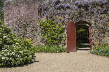 Arundel Kalesi Sussex'te bahçeler