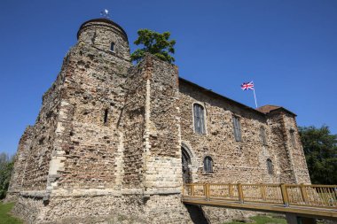 A view of the historic Colchester Castle, located in the market town of Colchester in Essex, UK.  clipart