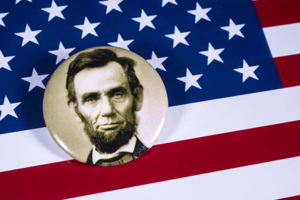 Londres Reino Unido Abril 2018 Una Insignia Abraham Lincoln Foto — Foto de Stock