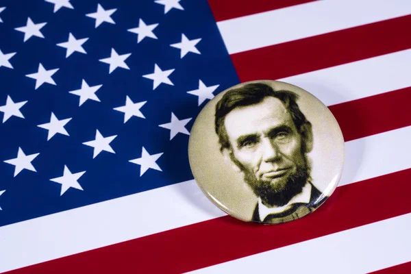 London Storbritannien April 27Th 2018 Abraham Lincoln Badge Bilden Över — Stockfoto