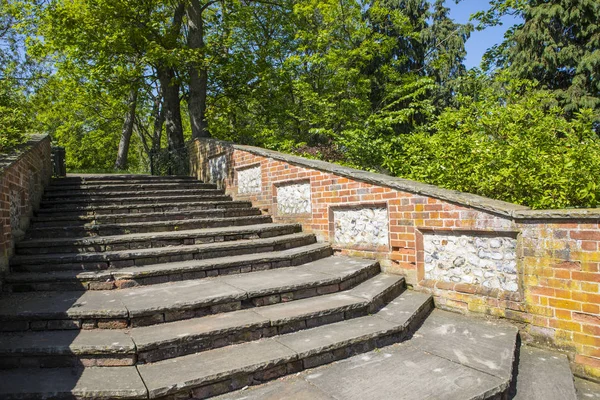 Ein Blick Den Wunderschönen Colchester Castle Park Der Historischen Stadt — Stockfoto