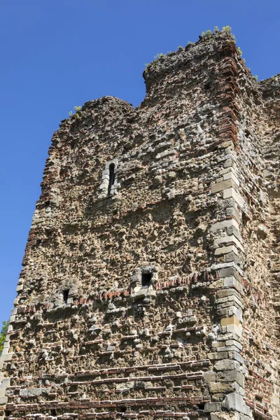 Dettaglio Ravvicinato Dello Storico Castello Colchester Nella Città Mercato Colchester — Foto Stock