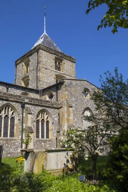 Güzel Aziz Nikolaos Kilisesi Pazar kasaba Arundel içinde West Sussex, İngiltere'de yapılan bir görünümünü.